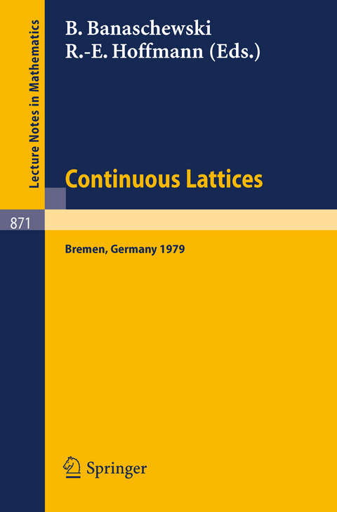 Continuous Lattices - 