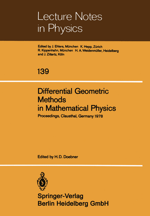 Differential Geometric Methods in Mathematical Physics - 