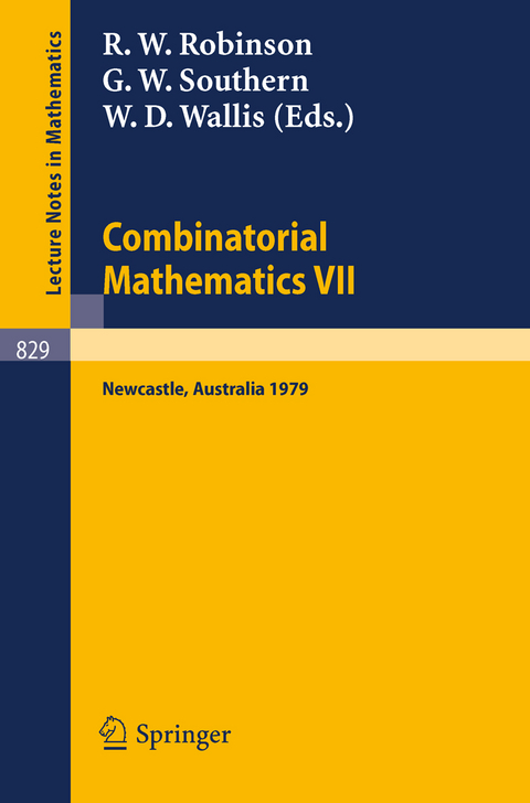 Combinatorial Mathematics VII - 