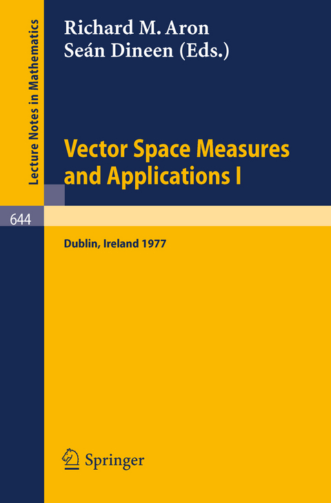 Vector Space Measures and Applications I - 