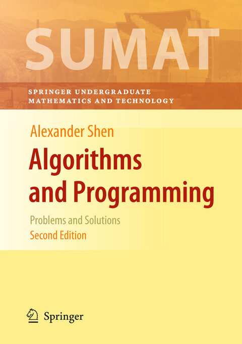 Algorithms and Programming - Alexander Shen