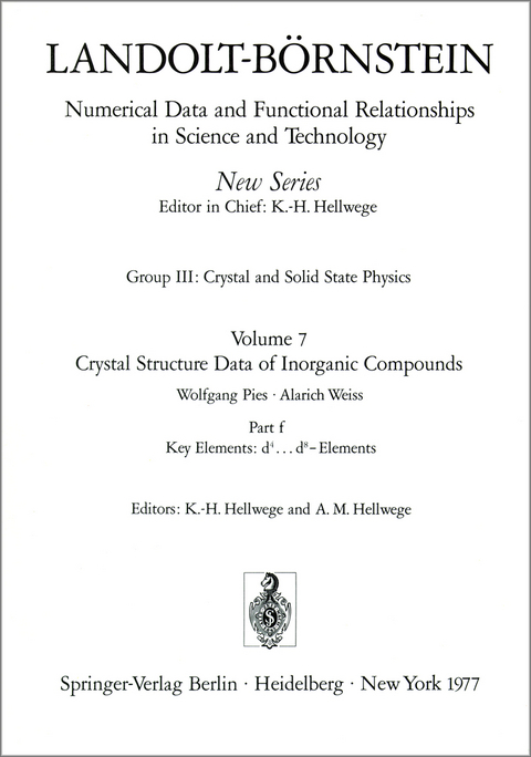 Key Elements: d4...d8-Elements / Schlüsselelemente: d4...d8-Elemente - W. Pies, A. Weiss