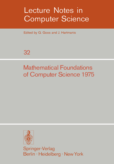 Mathematical Foundations of Computer Science 1975 - 