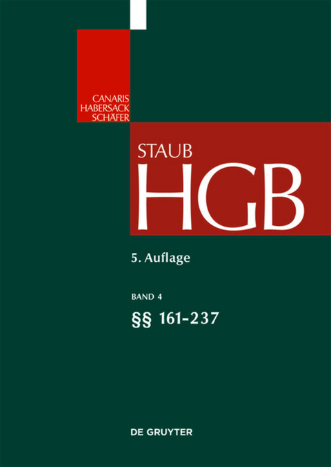 Handelsgesetzbuch / §§ 161-237 - 