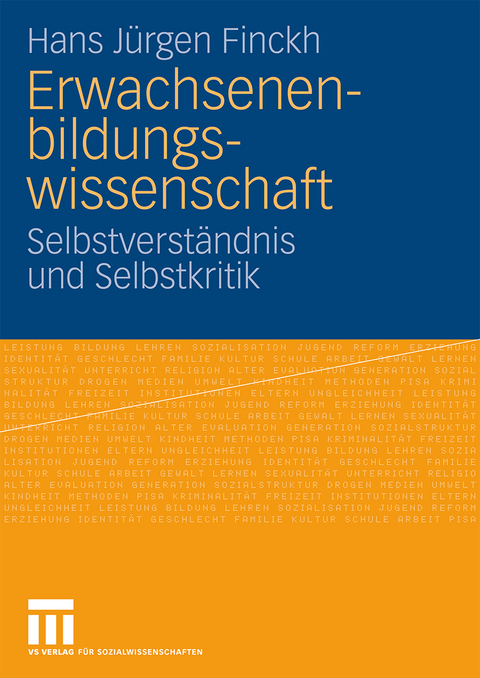 Erwachsenenbildungswissenschaft - Hans Jürgen Finckh