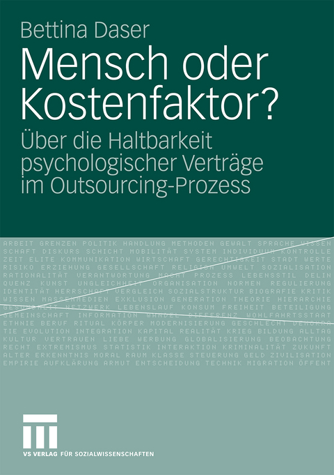 Mensch oder Kostenfaktor? - Bettina Daser