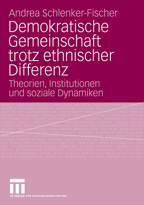 Demokratische Gemeinschaft trotz ethnischer Differenz - Andrea Schlenker-Fischer