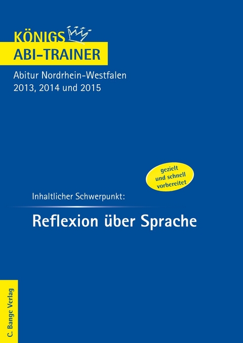 Reflexion über Sprache - Königs Abi Trainer - Kerstin Prietzel