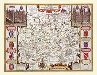 John Speed Map of Surrey 1611 - John Speed