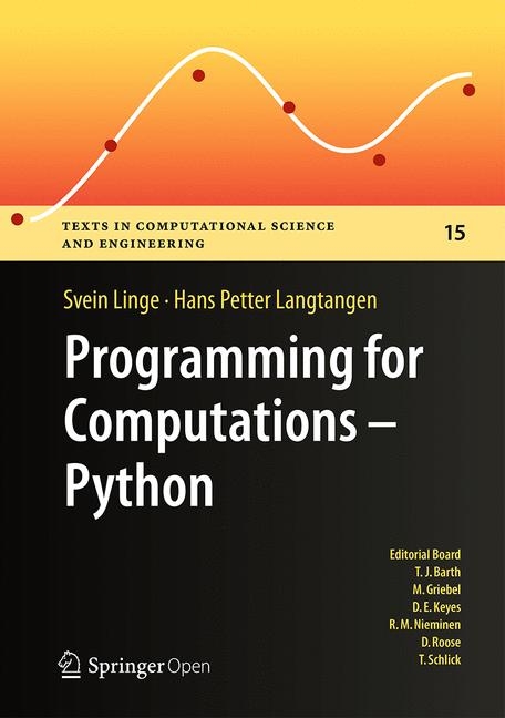 Programming for Computations - Python - Svein Linge, Hans Petter Langtangen