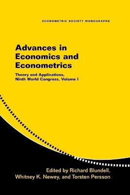 Advances in Economics and Econometrics - 