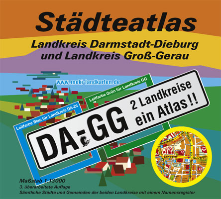 Städteatlas Landkreis Darmstadt-Dieburg und Landkreis Groß-Gerau - Michael Messer