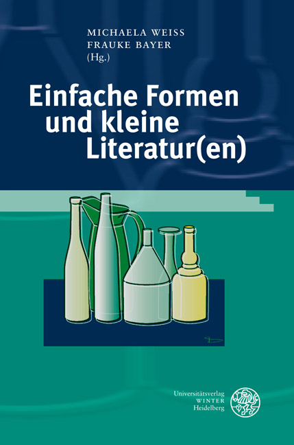 Einfache Formen und kleine Literatur(en) - 