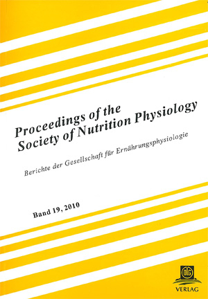 Proceedings of the Society of Nutrition Physiology Band 19