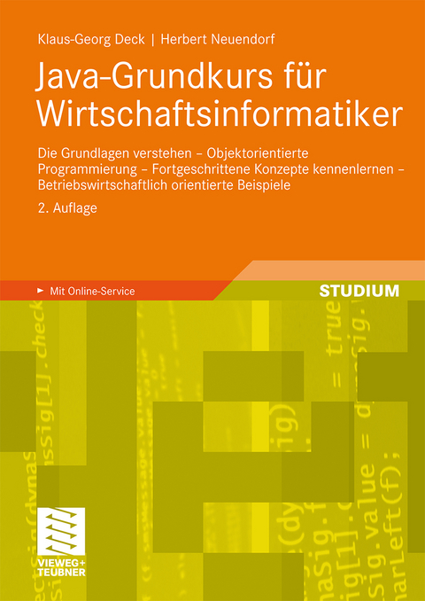 Java-Grundkurs für Wirtschaftsinformatiker - Klaus-Georg Deck, Herbert Neuendorf