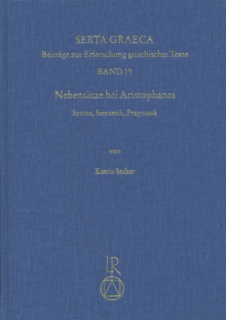 Nebensätze bei Aristophanes - Katrin Stelter