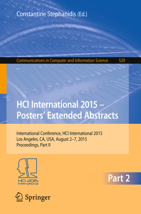 HCI International 2015 - Posters’ Extended Abstracts - 