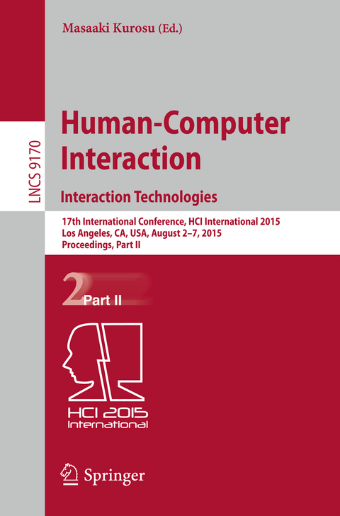 Human-Computer Interaction: Interaction Technologies - 