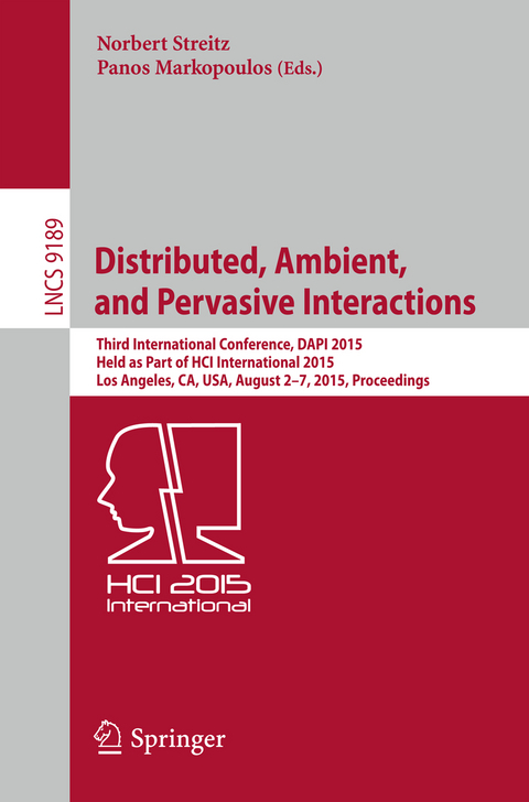 Distributed, Ambient, and Pervasive Interactions - 