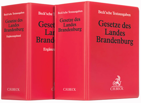 Gesetze des Landes Brandenburg und Ergänzungsband - apart - 