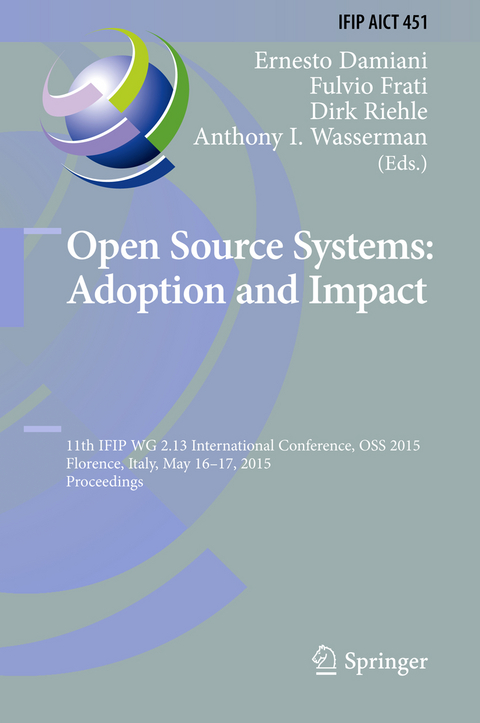 Open Source Systems: Adoption and Impact - 