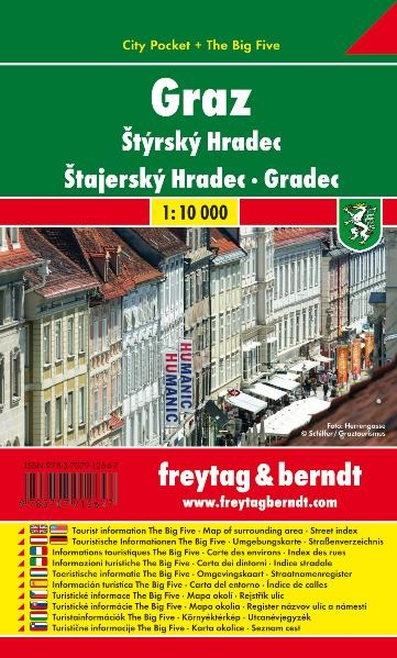 Graz, Stadtplan 1:10.000, City Pocket + The Big Five - 