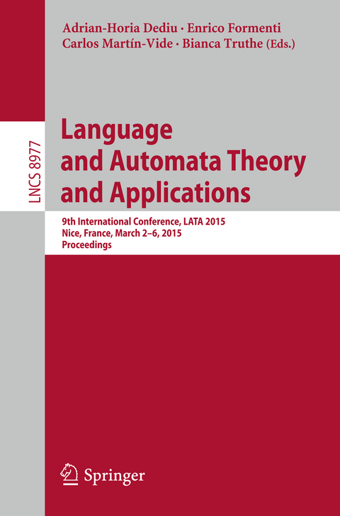 Language and Automata Theory and Applications - 