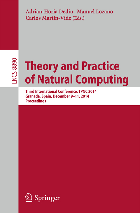 Theory and Practice of Natural Computing - 