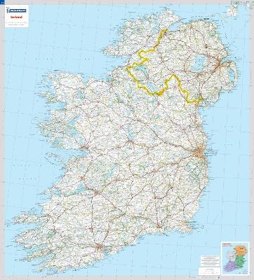 Ireland - Michelin rolled & tubed wall map Encapsulated -  Michelin