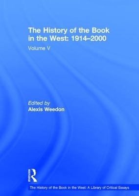 The History of the Book in the West: 1914�2000 - 