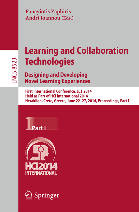 Learning and Collaboration Technologies: Designing and Developing Novel Learning Experiences - 