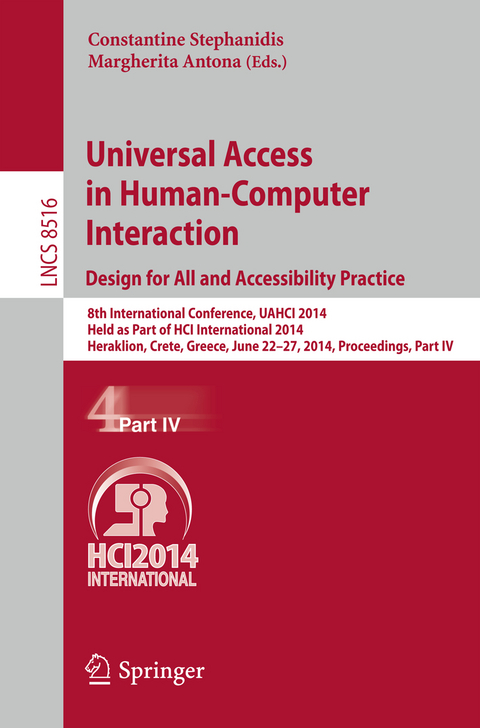 Universal Access in Human-Computer Interaction: Design for All and Accessibility Practice - 