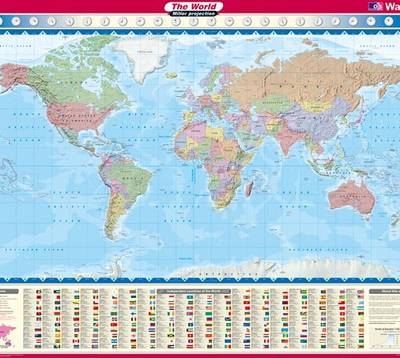 Miller World Wall Map -  Ordnance Survey