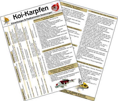 Koi-Karpfen - Erkrankungen & Medikamenten Dosierungen - 