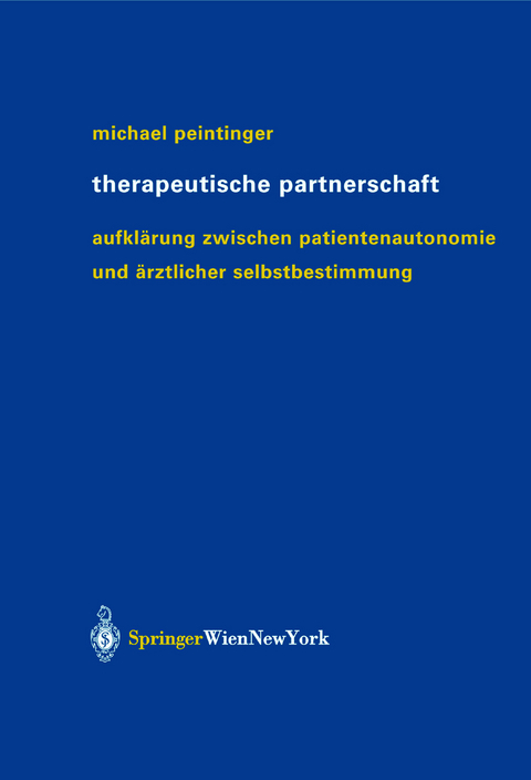 Therapeutische Partnerschaft - Michael Peintinger