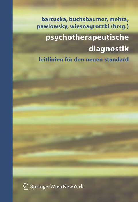 Psychotherapeutische Diagnostik - 