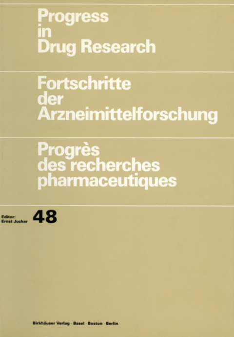 Progress in Drug Research / Fortschritte der Arzneimittelforschung / Progrès des recherches pharmaceutiques - Eric J. Lien, Arima Das, Partha Nandy, Shijun Ren, Horst Kleinkauf, Hans von Döhren, Iradj Hajimohamadreza, J. Mark Treherne, Esteban Domingo, Luis Menéndez-Arias, Miguel E. Quiñones-Mateu, Africa Holguín, Mónica Gutiérrez-Rivas, Miguel A. Martínez, Josep Quer, Isabel S. Novella, John J. Holland, Vijendra K. Singh, Deborah S. Hartman, Olivier Civelli, Vera M. Kolb