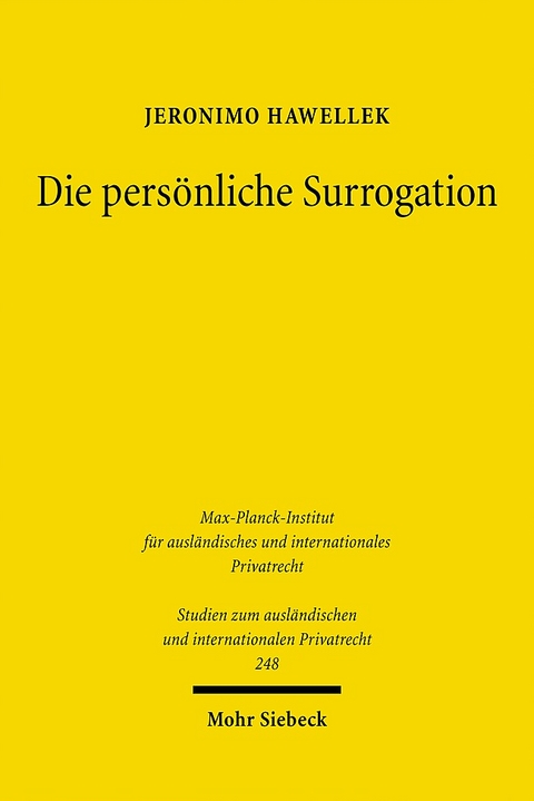 Die persönliche Surrogation - Jeronimo Hawellek