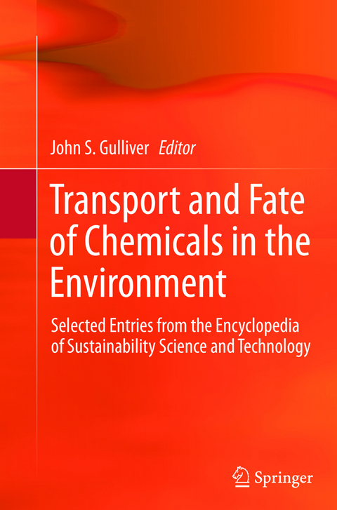 Transport and Fate of Chemicals in the Environment - 