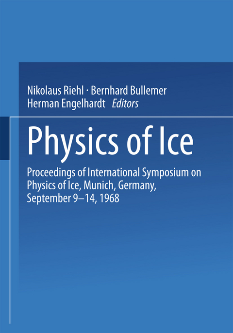 Physics of Ice - 