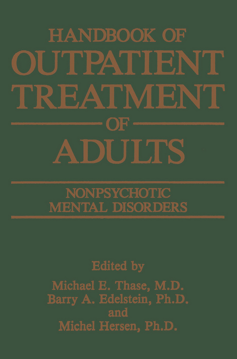 Handbook of Outpatient Treatment of Adults - 