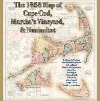 1858 Map of Cape Cod, Martha's Vineyard, and Nantucket - Henry F. Walling