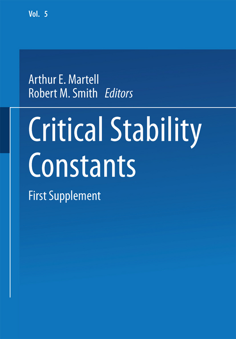 Critical Stability Constants - 