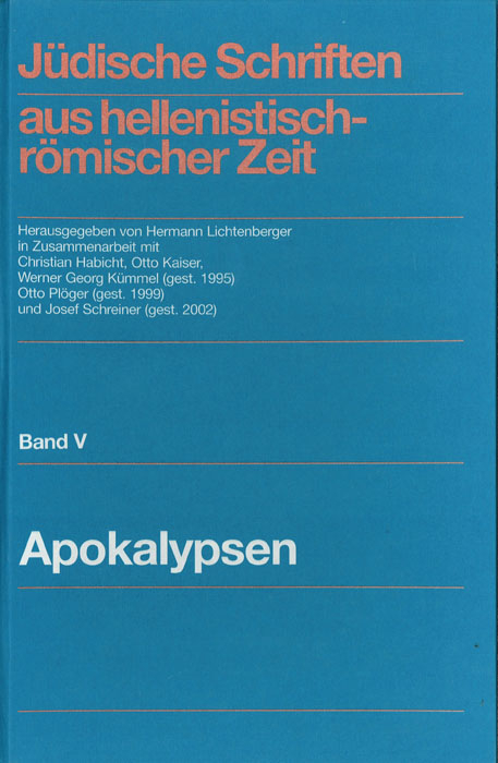 Jüdische Schriften aus hellenistisch-römischer Zeit, Bd 5: Apokalypsen / Einbanddecke zu den Lieferungen 1-9