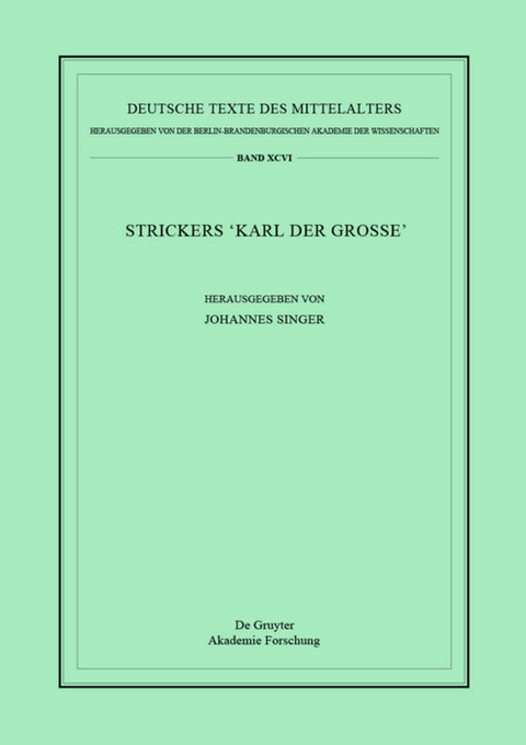 Strickers Karl der Große - 