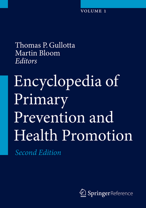 Encyclopedia of Primary Prevention and Health Promotion - 