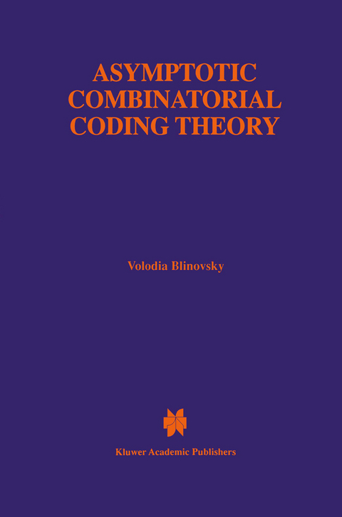 Asymptotic Combinatorial Coding Theory - Volodia Blinovsky