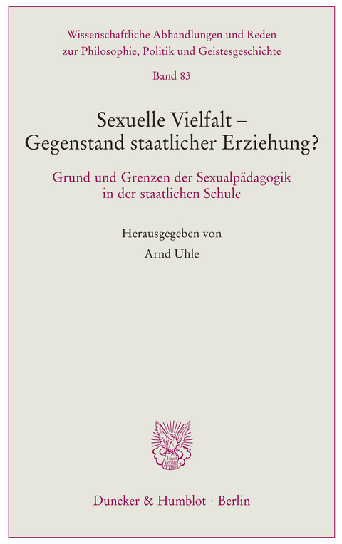 Sexuelle Vielfalt – Gegenstand staatlicher Erziehung? - 