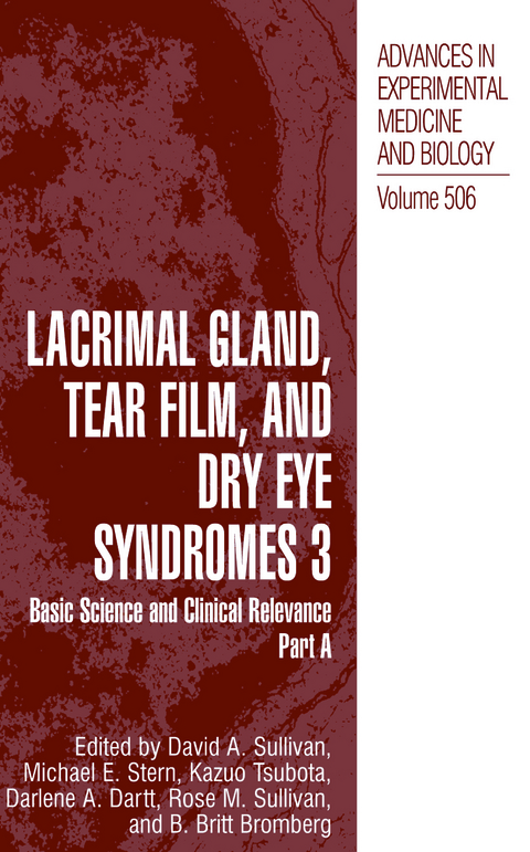 Lacrimal Gland, Tear Film, and Dry Eye Syndromes 3 - 