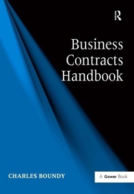 Business Contracts Handbook - Charles Boundy